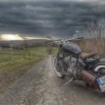 VT 600 Bobber Sonnenuntergang